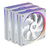 KIT 3 VENTILADORES BALAM RUSH EOLOX BORA EXB85, POTENCIA DE ENFRIAMIENTO, VELOCIDAD 1600 RPM, SILENCIO IMBATIBLE, CONEXIÓN PWM + AURA, ARGB, BLANCO - BR-942133